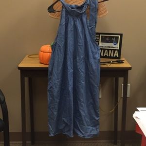 Denim Halter Dress